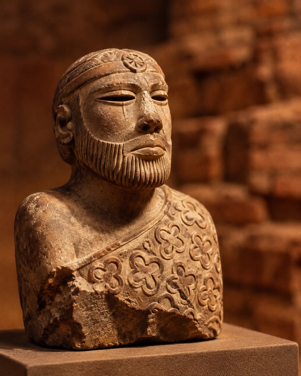 The Priest-King sculpture from Mohenjo-daro